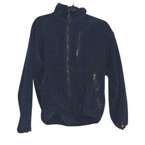The North FaceVintage Mens Polartec Fleece Jacket M Navy Blue Full Zip